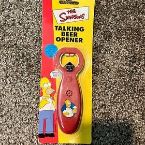 Vintage The Simpsons Talking Beer Bottle Opener Homer Simpson’s